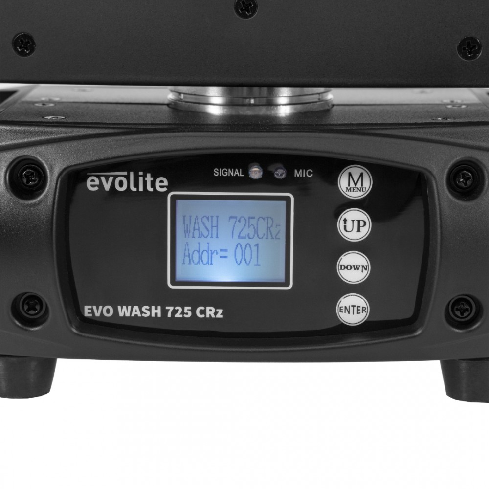 EVOLITE EVOWASH 725CRZ SET | Ζεύγος Κινούμενες Κεφαλές Wash 7x25W RGBW Leds με Flightcase