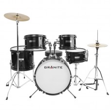 GRANITE Rock Black Drumset Junior Kit Ντραμς με Πιατινία