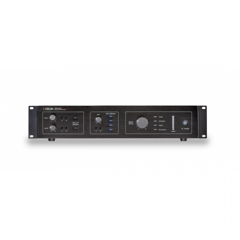 HELVIA REPO 350A | Ενισχυτής - Mixer 1-Zone, 350W, 70/100V/4Ω, Class D HELVIA REPO 350A | Ενισχυτής - Mixer 1-Zone, 350W, 70/100V/4Ω, Class D