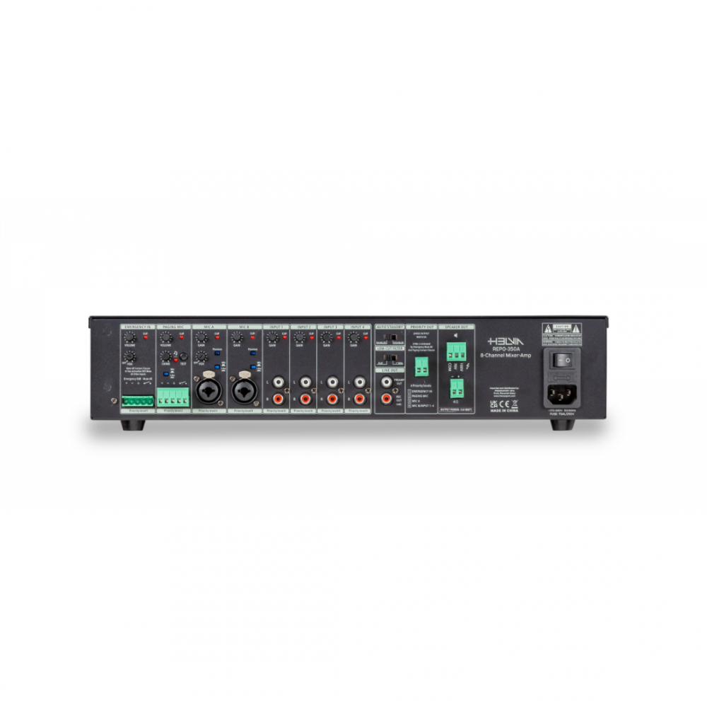HELVIA REPO 350A | Ενισχυτής - Mixer 1-Zone, 350W, 70/100V/4Ω, Class D HELVIA REPO 350A | Ενισχυτής - Mixer 1-Zone, 350W, 70/100V/4Ω, Class D