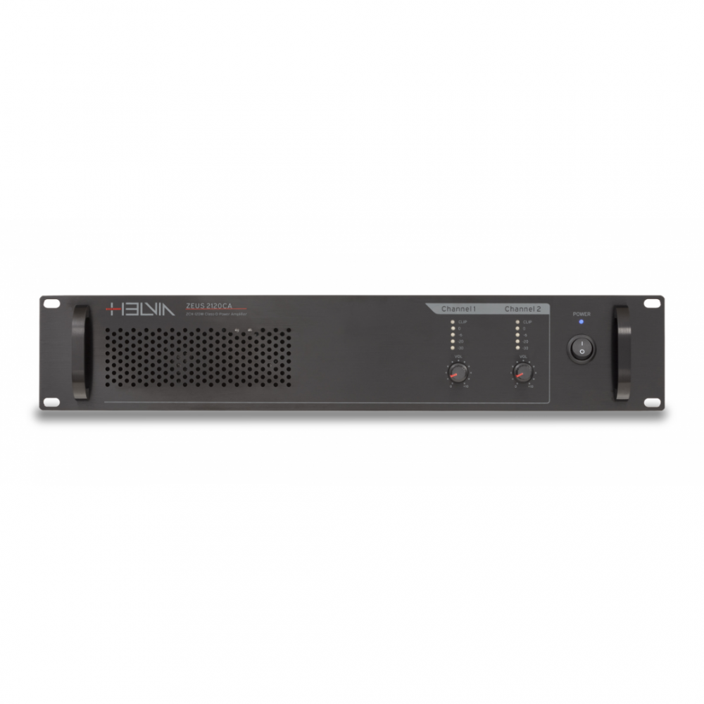 HELVIA ZEUS 2120CA | Τελικός Ενισχυτής 2x120W 100V/4Ω HELVIA ZEUS 2120CA | Τελικός Ενισχυτής 2x120W 100V/4Ω