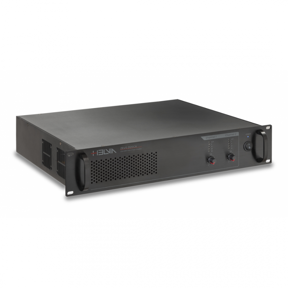 HELVIA ZEUS 2120CA | Τελικός Ενισχυτής 2x120W 100V/4Ω HELVIA ZEUS 2120CA | Τελικός Ενισχυτής 2x120W 100V/4Ω