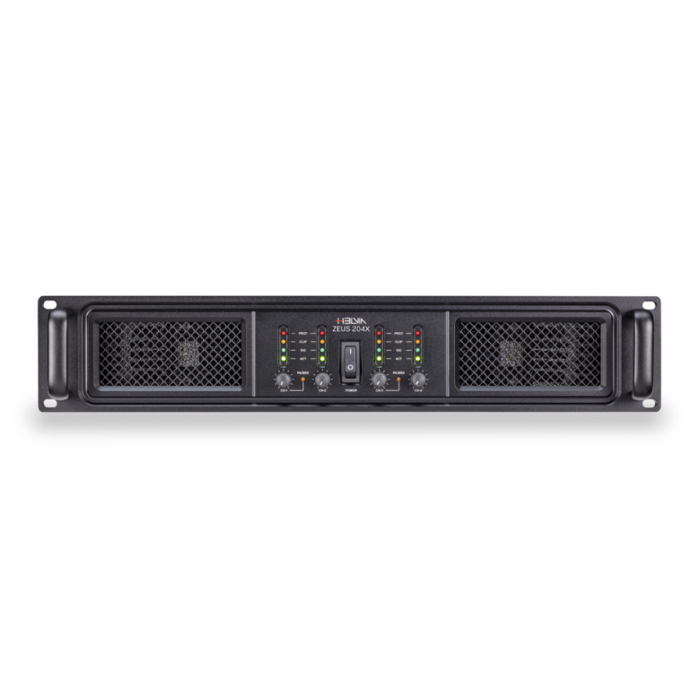 HELVIA ZEUS 204X | Τετρακάναλος Ενισχυτής 4x 200W/8Ω & 300W/4Ω, με Crossover HELVIA ZEUS 204X | Τετρακάναλος Ενισχυτής 4x 200W/8Ω & 300W/4Ω, με Crossover