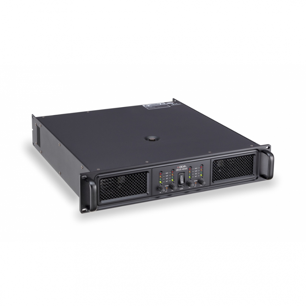 HELVIA ZEUS 404X | Τετρακάναλος Ενισχυτής 4x 400W/8Ω & 600W/4Ω, με Crossover
