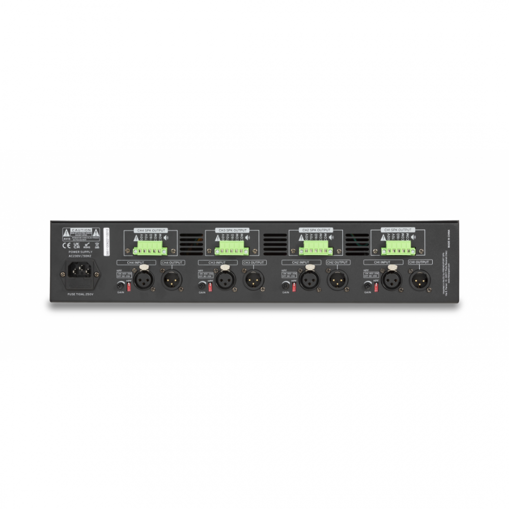 HELVIA ZEUS 4240CA | Τετρακάναλος Τελικός Ενισχυτής 4x240W 100V/4Ω HELVIA ZEUS 4240CA | Τετρακάναλος Τελικός Ενισχυτής 4x240W 100V/4Ω