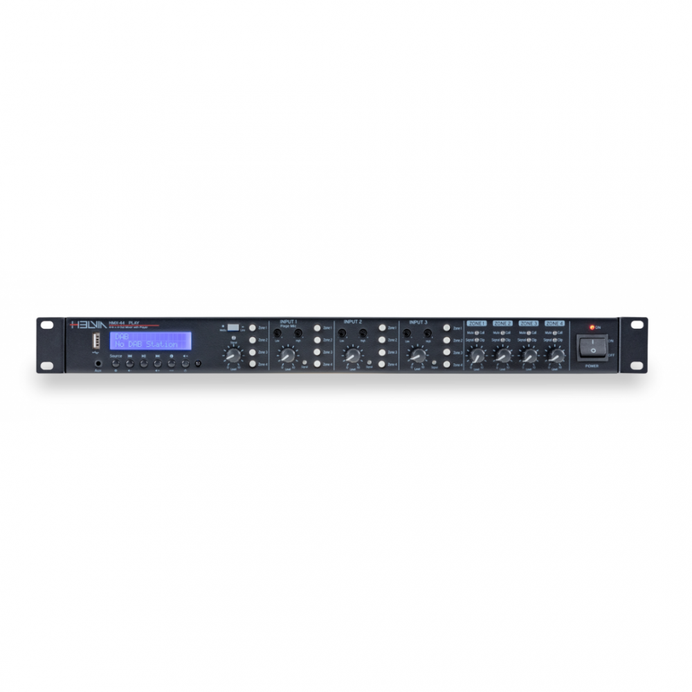 HELVIA HMX44 PLAY | Matrix Mixer 4x4 με Multi-Player HELVIA HMX44 PLAY | Matrix Mixer 4x4 με Multi-Player