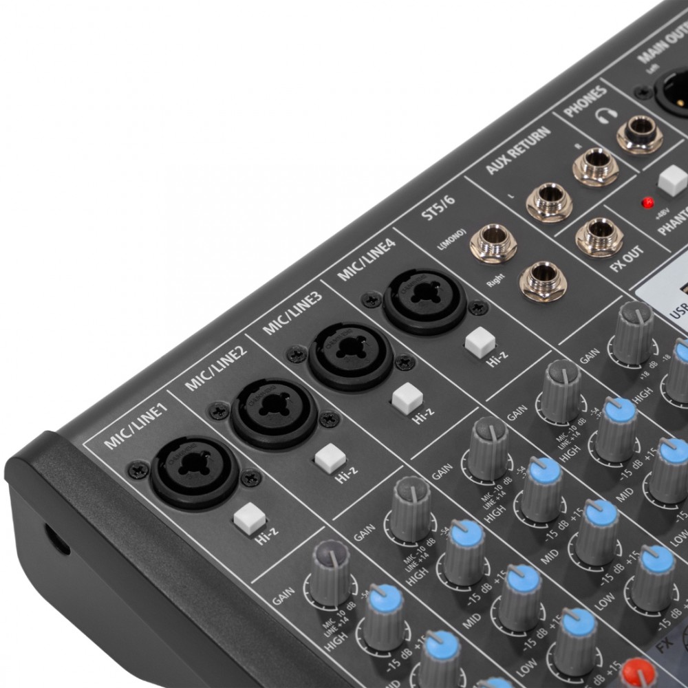 HPA PROMIX6 Κονσόλα Μίξης Ήχου με 6 Kανάλια, Bluetooth & 24 Effect HPA PROMIX6 Κονσόλα Μίξης Ήχου με 6 Kανάλια, Bluetooth & 24 Effect