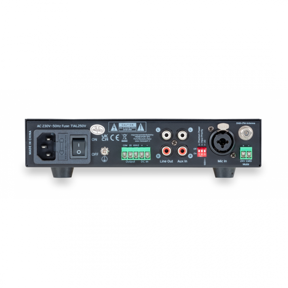 HELVIA HPMA120 PLAY | Ενισχυτής - Mixer 120W 100V/έως 2Ω, Class D, με DAB+, FM, USB, BT Player HELVIA HPMA120 PLAY | Ενισχυτής - Mixer 120W 100V/έως 2Ω, Class D, με DAB+, FM, USB, BT Player
