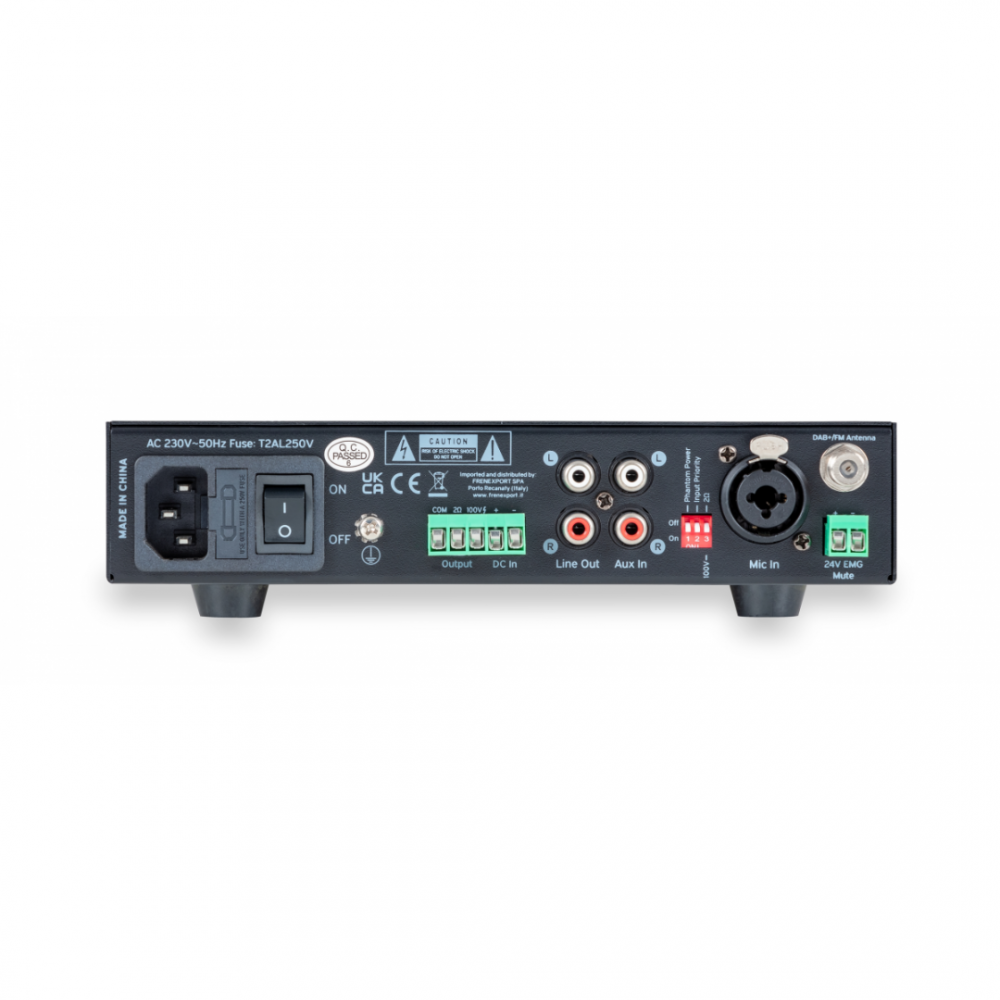 HELVIA HPMA240 PLAY | Ενισχυτής - Mixer 240W 100V/έως 2Ω, Class D, με DAB+, FM, USB, BT Player HELVIA HPMA240 PLAY | Ενισχυτής - Mixer 240W 100V/έως 2Ω, Class D, με DAB+, FM, USB, BT Player