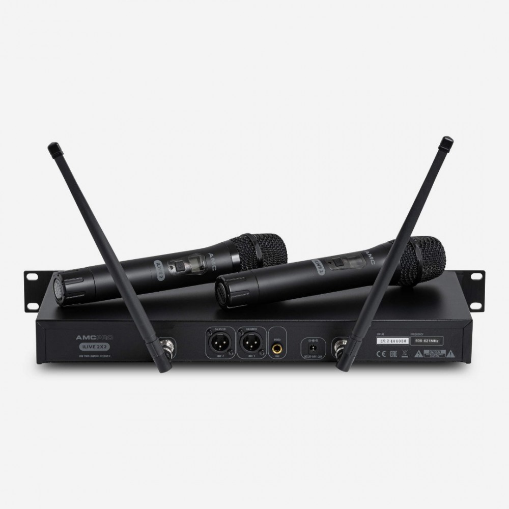 AMC iLive 2X2 Διπλό Ασύρματο σύστημα UHF AMC iLive 2X2 Διπλό Ασύρματο σύστημα UHF