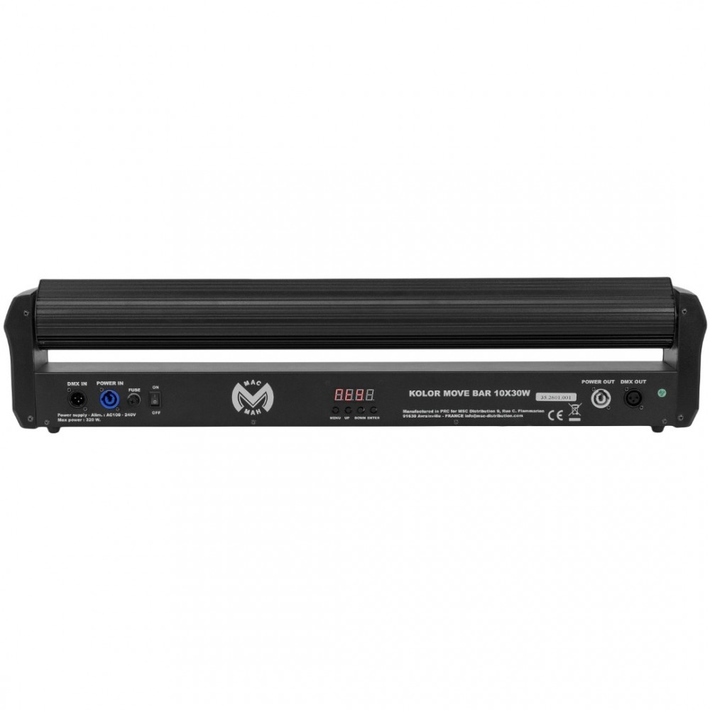 MAC MAH KOLOR MOVE BAR | Μπάρα Led 10x30W RGBW 4-in-1 LEDs MAC MAH KOLOR MOVE BAR | Μπάρα Led 10x30W RGBW 4-in-1 LEDs