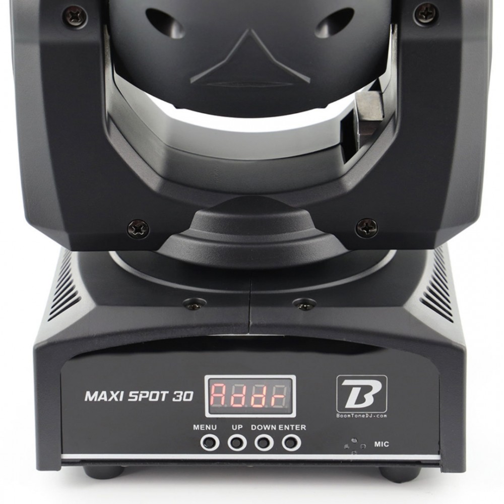 BOOMTONE DJ MAXISPOT 30 | Κινούμενη Κεφαλή Led Spot 30W με RGB Δακτύλιο