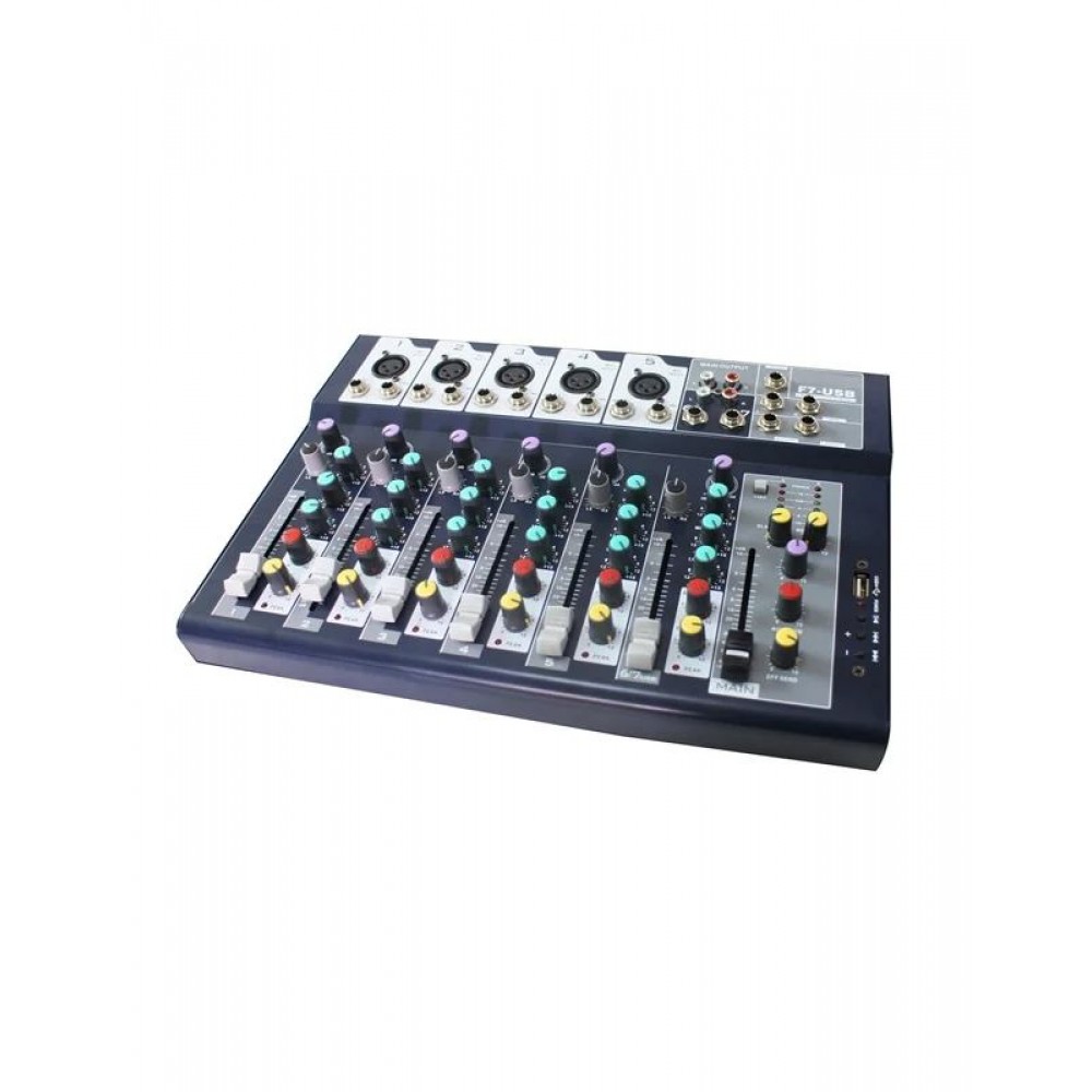 LUCKY TONE F7-USB Κονσόλα Mίξης ΄Hχου 7 Kαναλιών