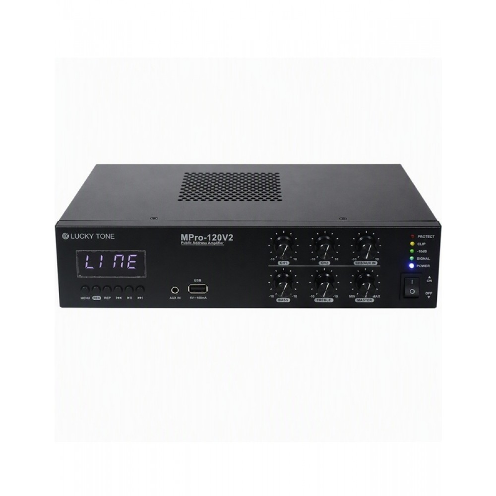 LUCKY TONE Mpro-120V2 Mixer Amplifier 100V/120W LUCKY TONE Mpro-120V2 Mixer Amplifier 100V/120W