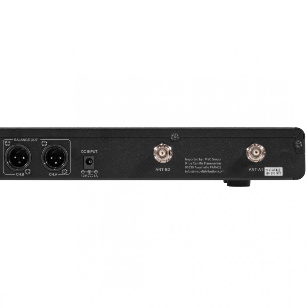 MAC MAH UHF 2000M Σετ 2x Ασύρματα Μικρόφωνα Χειρός UHF 640-690MHz με Δέκτη MAC MAH UHF 2000M Σετ 2x Ασύρματα Μικρόφωνα Χειρός UHF 640-690MHz με Δέκτη