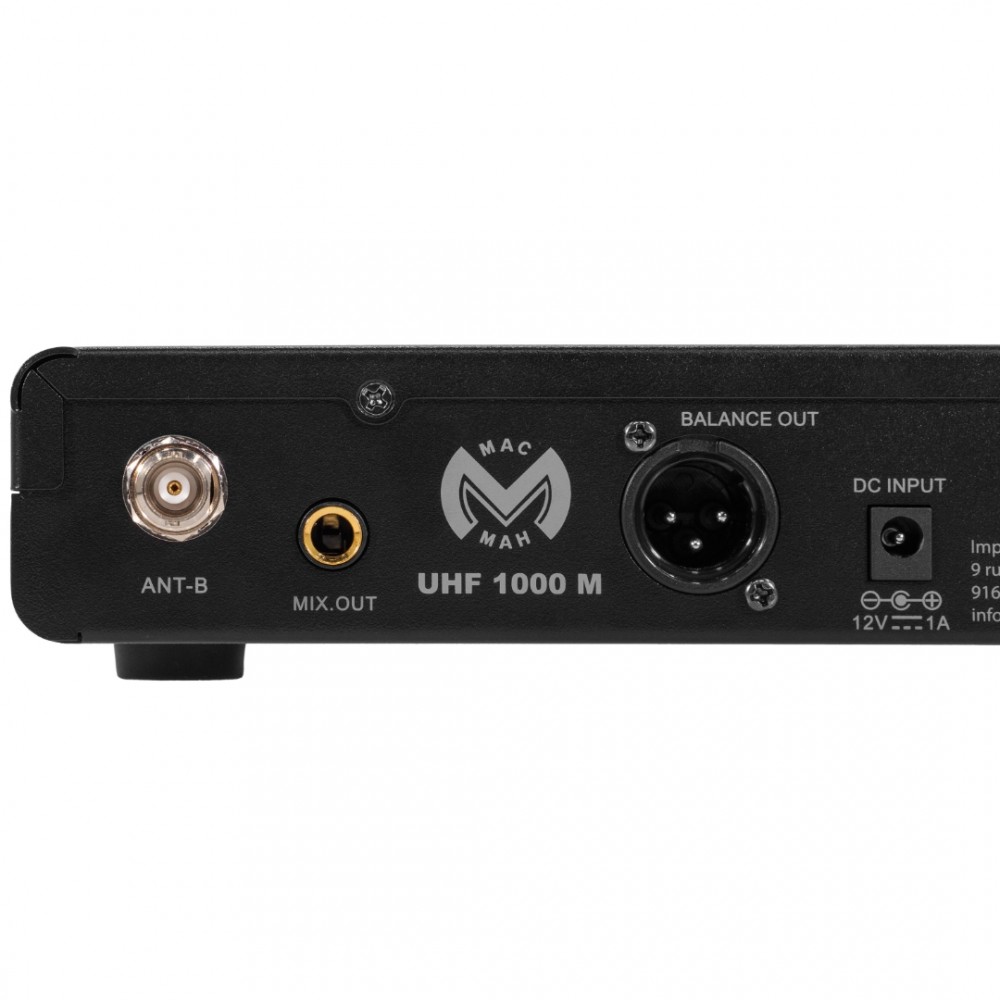 MAC MAH UHF 1000M Σετ 1x Ασύρματο Μικρόφωνο Χειρός UHF 640-690MHz με Δέκτη MAC MAH UHF 1000M Σετ 1x Ασύρματο Μικρόφωνο Χειρός UHF 640-690MHz με Δέκτη