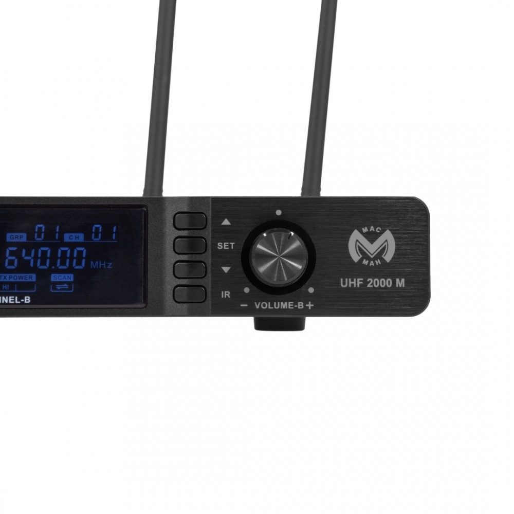 MAC MAH UHF 2000M Σετ 2x Ασύρματα Μικρόφωνα Χειρός UHF 640-690MHz με Δέκτη MAC MAH UHF 2000M Σετ 2x Ασύρματα Μικρόφωνα Χειρός UHF 640-690MHz με Δέκτη