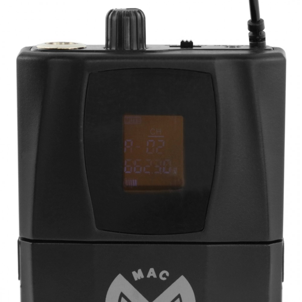 MAC MAH WUHF BODYPACK | Πομπός Bodypack 620-690Mhz, 2x 16 Κανάλια, για WUHF100M & WUHF200M