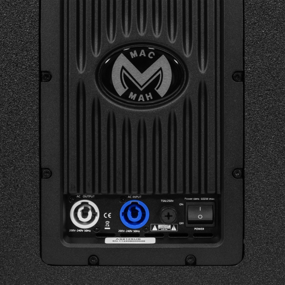 MAC MAH AS812 SUB | Αυτοενισχυόμενο Subwoofer 12