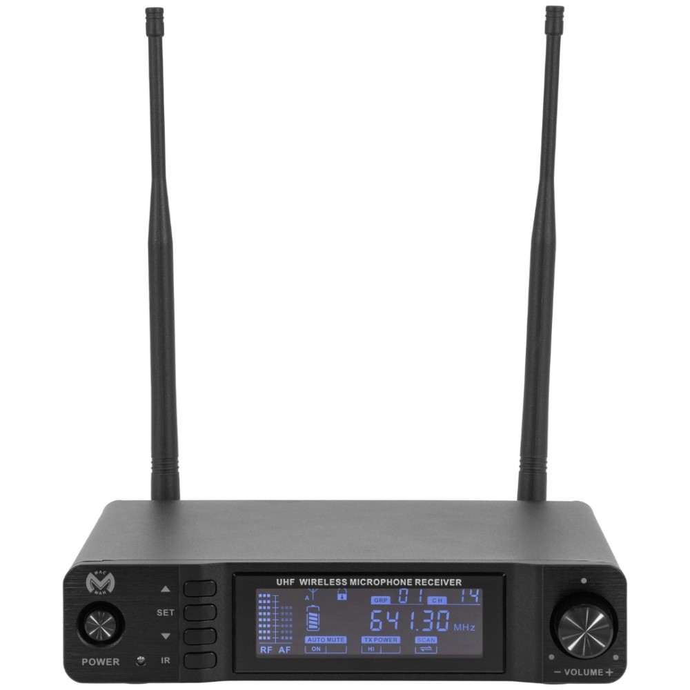 MAC MAH UHF 1000M Σετ 1x Ασύρματο Μικρόφωνο Χειρός UHF 640-690MHz με Δέκτη MAC MAH UHF 1000M Σετ 1x Ασύρματο Μικρόφωνο Χειρός UHF 640-690MHz με Δέκτη