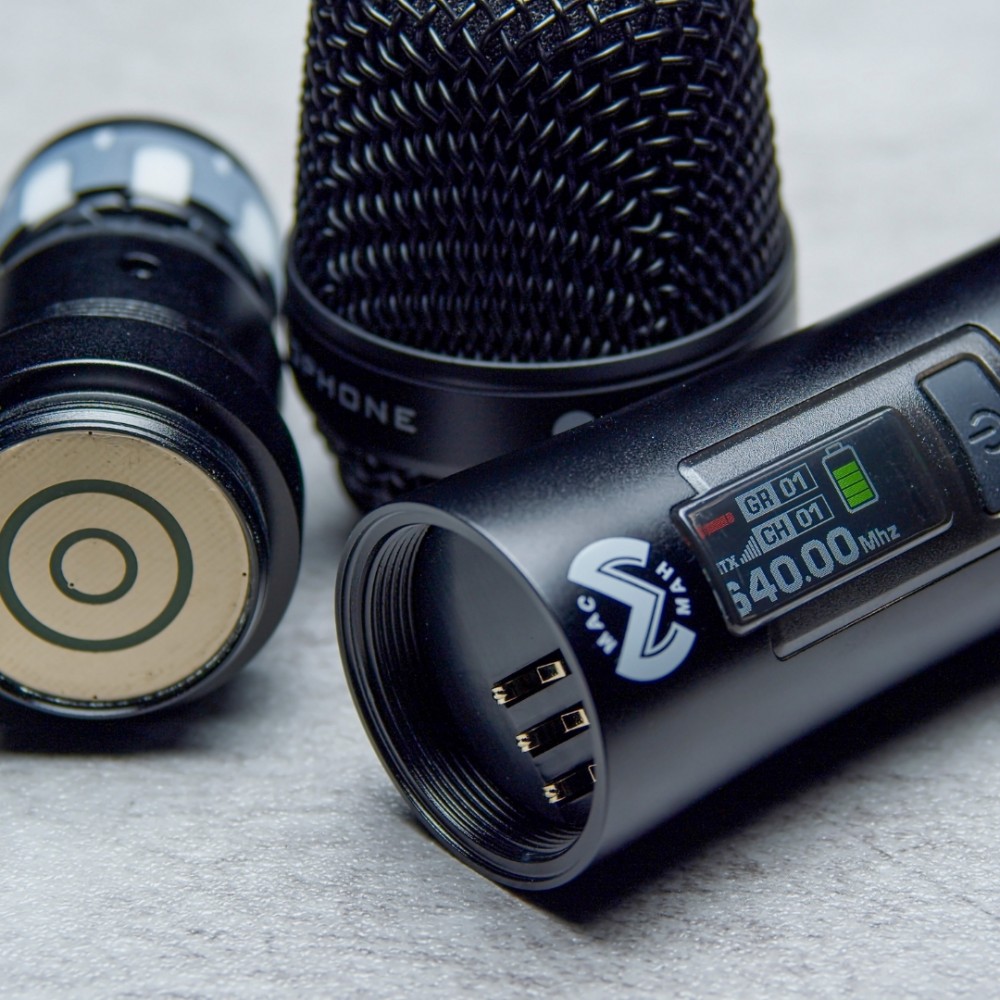 MAC MAH UHF 1000M Σετ 1x Ασύρματο Μικρόφωνο Χειρός UHF 640-690MHz με Δέκτη MAC MAH UHF 1000M Σετ 1x Ασύρματο Μικρόφωνο Χειρός UHF 640-690MHz με Δέκτη