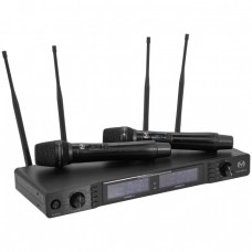 MAC MAH UHF 2000M Σετ 2x Ασύρματα Μικρόφωνα Χειρός UHF 640-690MHz με Δέκτη MAC MAH UHF 2000M Σετ 2x Ασύρματα Μικρόφωνα Χειρός UHF 640-690MHz με Δέκτη