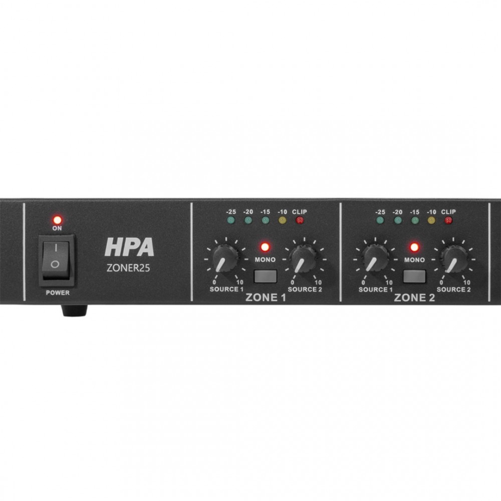HPA ZONER25 | Matrix Mixer με 5 Stereo Zώνες HPA ZONER25 | Matrix Mixer με 5 Stereo Zώνες