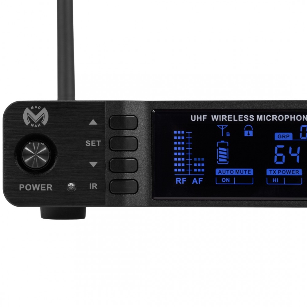 MAC MAH UHF 1000M Σετ 1x Ασύρματο Μικρόφωνο Χειρός UHF 640-690MHz με Δέκτη MAC MAH UHF 1000M Σετ 1x Ασύρματο Μικρόφωνο Χειρός UHF 640-690MHz με Δέκτη