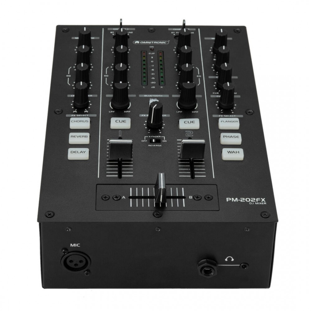 OMNITRONIC PM202FX | Mini Μίκτης DJ 2x Καναλιών με FX, Bluetooth & Φίλτρο Ήχου OMNITRONIC PM202FX | Mini Μίκτης DJ 2x Καναλιών με FX, Bluetooth & Φίλτρο Ήχου