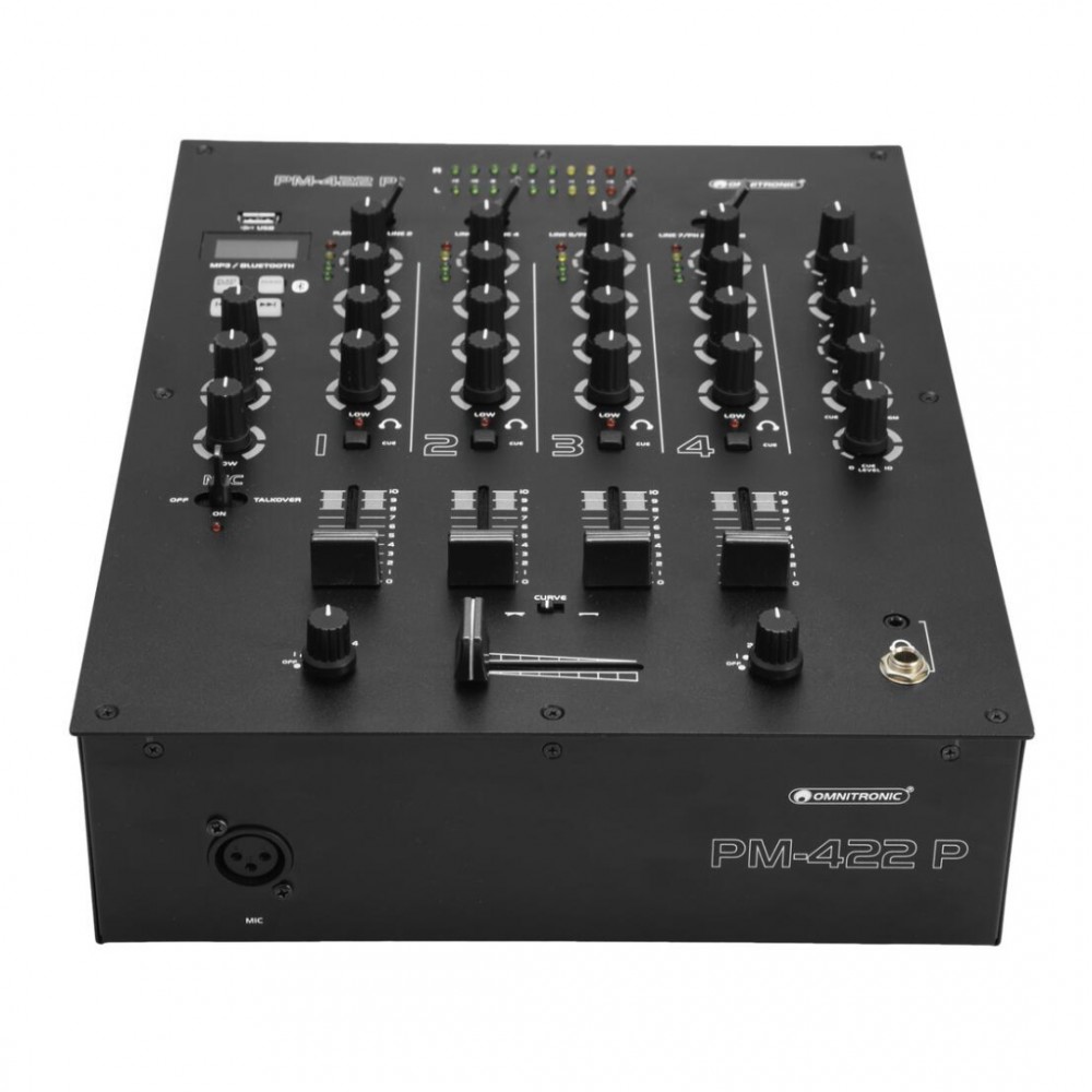 OMNITRONIC PM422P | Mini Μίκτης DJ 4x Καναλιών με Bluetooth & USB OMNITRONIC PM422P | Mini Μίκτης DJ 4x Καναλιών με Bluetooth & USB