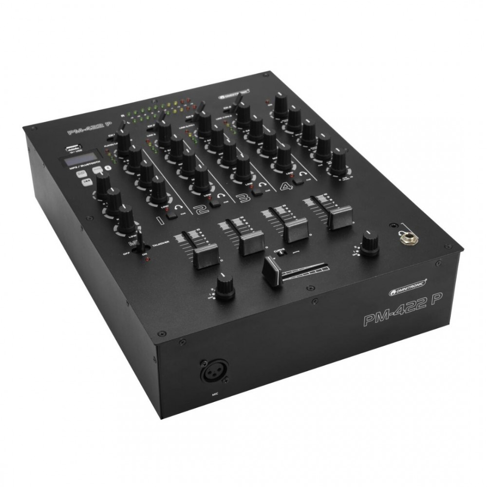 OMNITRONIC PM422P | Mini Μίκτης DJ 4x Καναλιών με Bluetooth & USB
