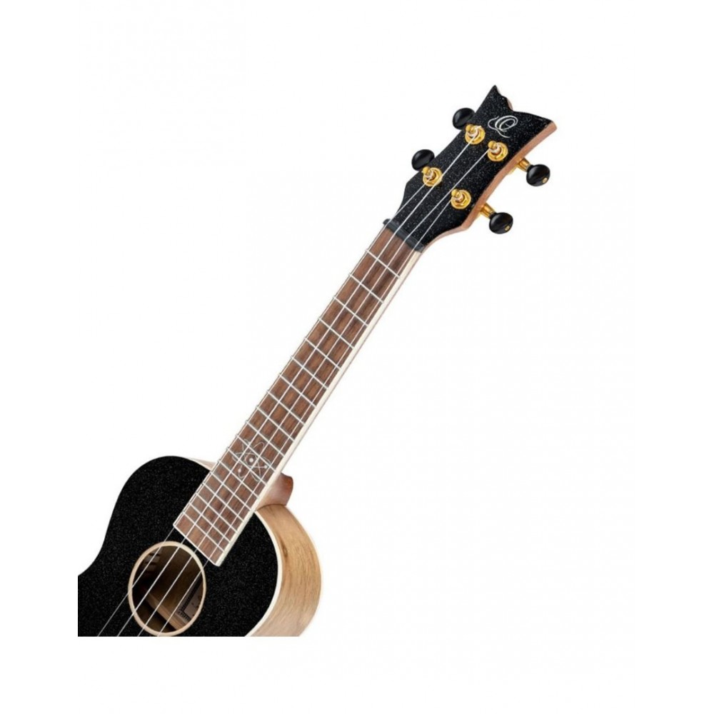 ORTEGA RUEL-MBK Ukulele Concert Metallic Black με Θήκη