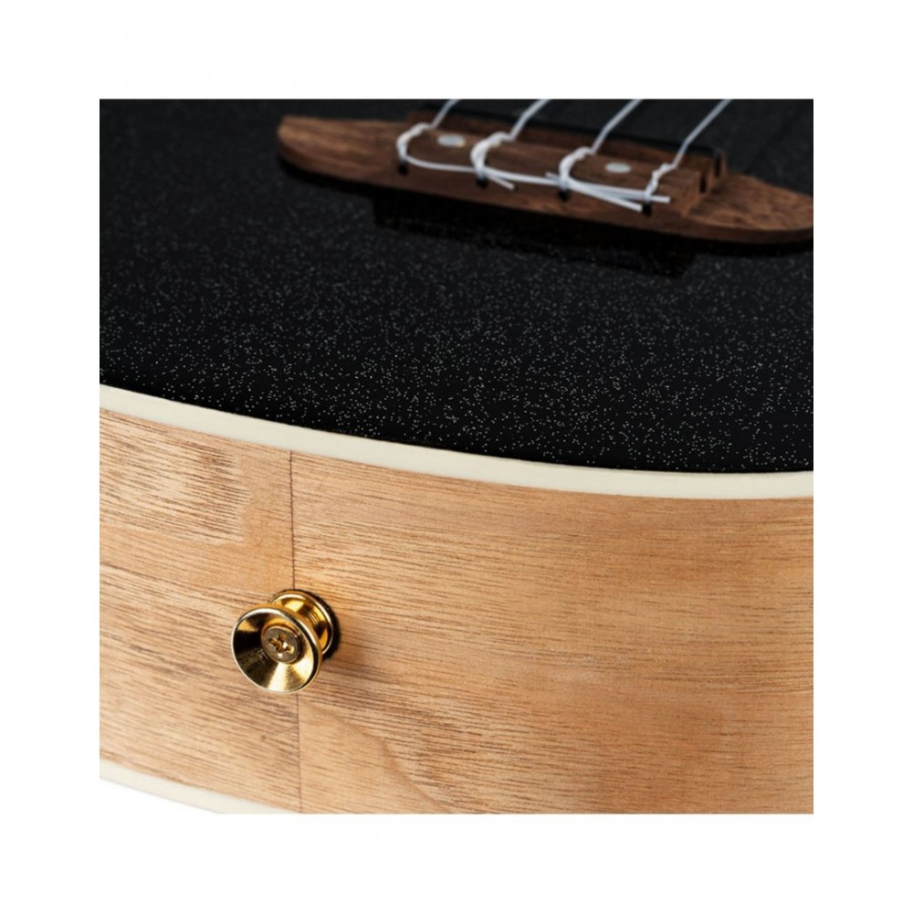 ORTEGA RUEL-MBK Ukulele Concert Metallic Black με Θήκη