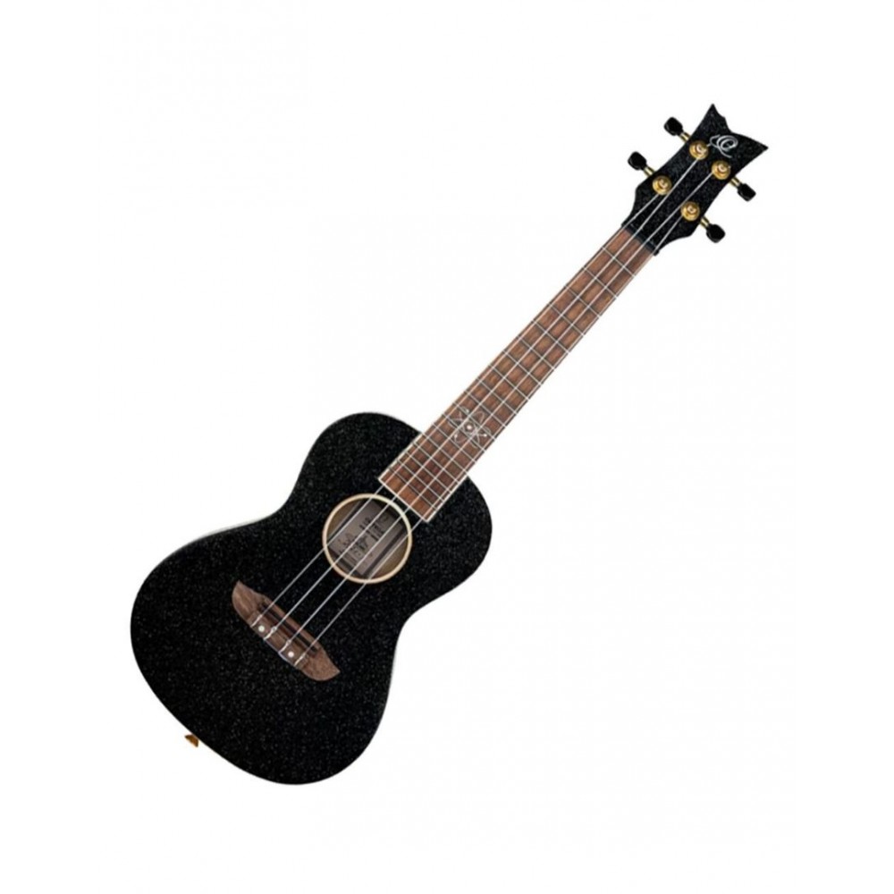 ORTEGA RUEL-MBK Ukulele Concert Metallic Black με Θήκη