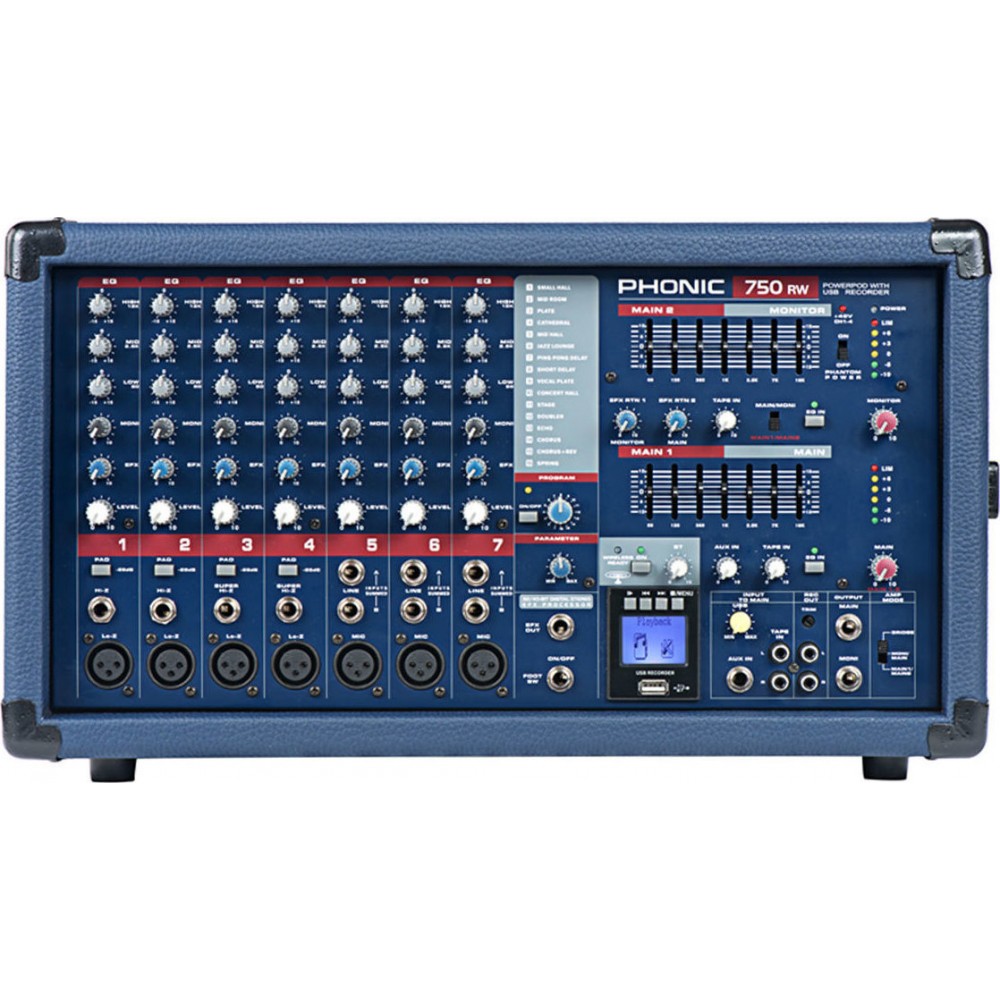 PHONIC Powerpod-750 RW Αυτοενισχυόμενη Κονσόλα PHONIC Powerpod-750 RW Αυτοενισχυόμενη Κονσόλα
