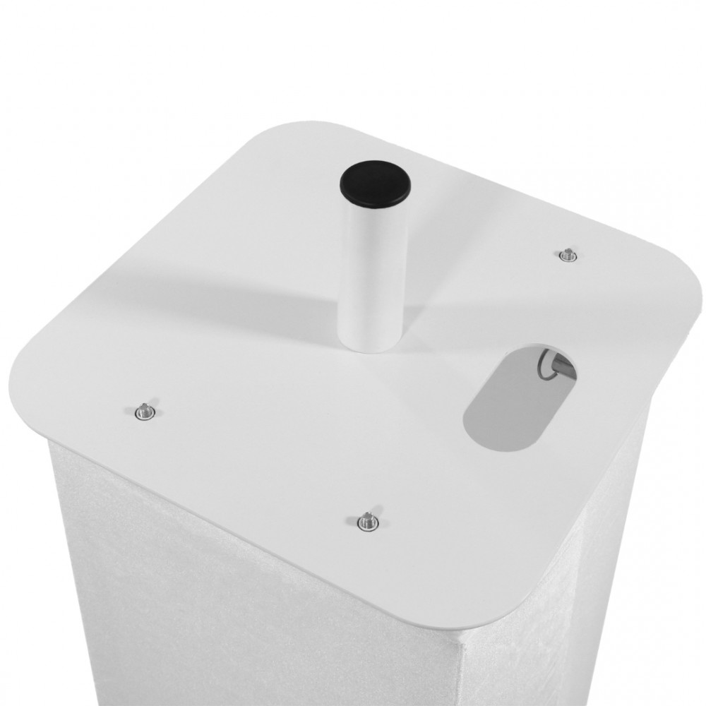 PLUGGER TOT200R WHITE | Επιδαπέδια Βάση Κεφαλής / Ηχείου με Λευκή Λύκρα, 106-195cm PLUGGER TOT200R WHITE | Επιδαπέδια Βάση Κεφαλής / Ηχείου με Λευκή Λύκρα, 106-195cm