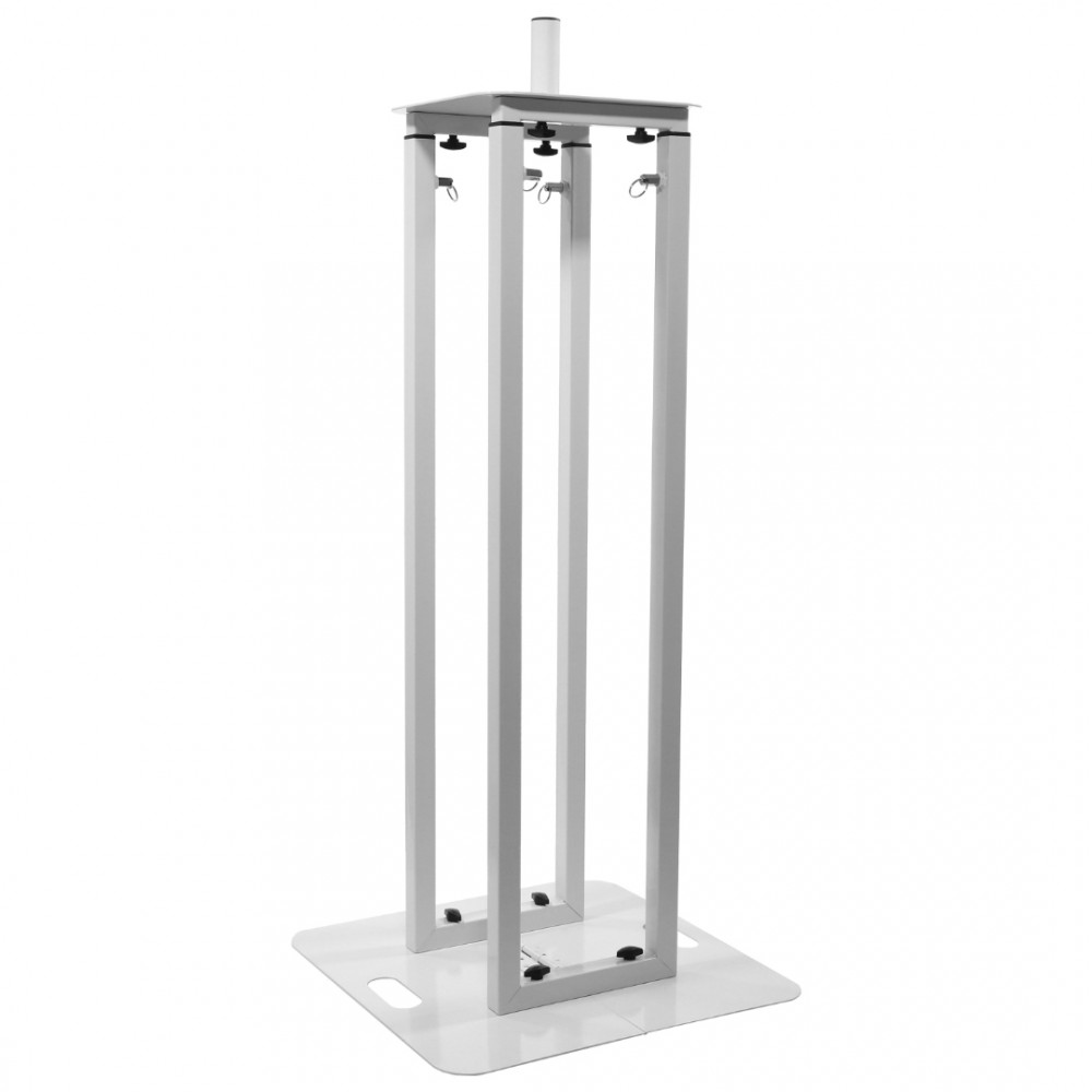 PLUGGER TOT200R WHITE | Επιδαπέδια Βάση Κεφαλής / Ηχείου με Λευκή Λύκρα, 106-195cm PLUGGER TOT200R WHITE | Επιδαπέδια Βάση Κεφαλής / Ηχείου με Λευκή Λύκρα, 106-195cm