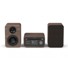 PURE Classic Stereo Mini Oλοκληρωμένο Hχοσύστημα με Bluetooth, Coffee Brown / Walnut