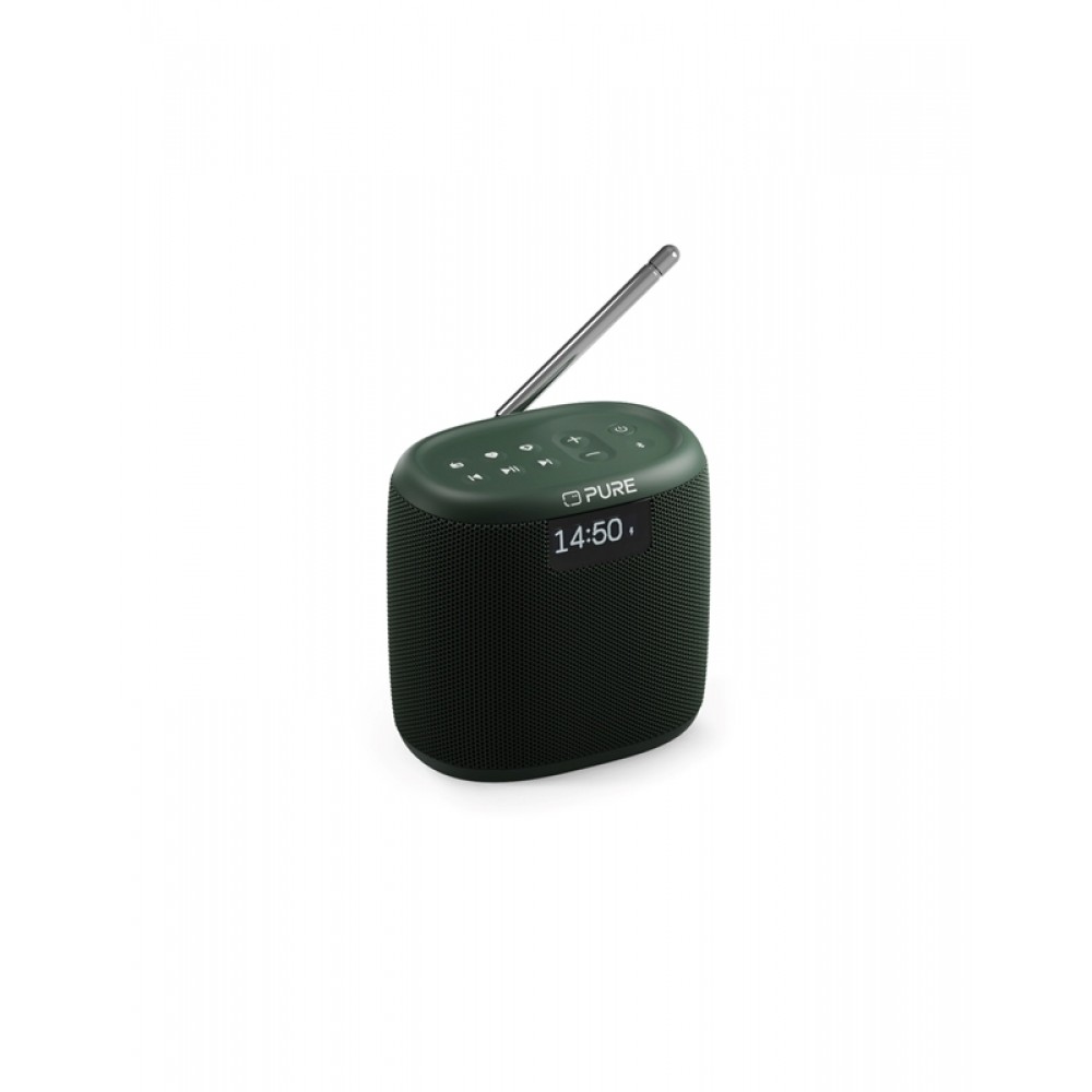 PURE Woodland Mini Φορητό Αδιάβροχο Ραδιόφωνο/Ηχείο Bluetooth Πράσινο