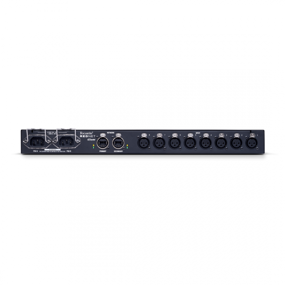 FOCUSRITE REDNET MP8R 8-CHANNEL REMOTE MIC PRE WITH REDUNDANT NETWORK