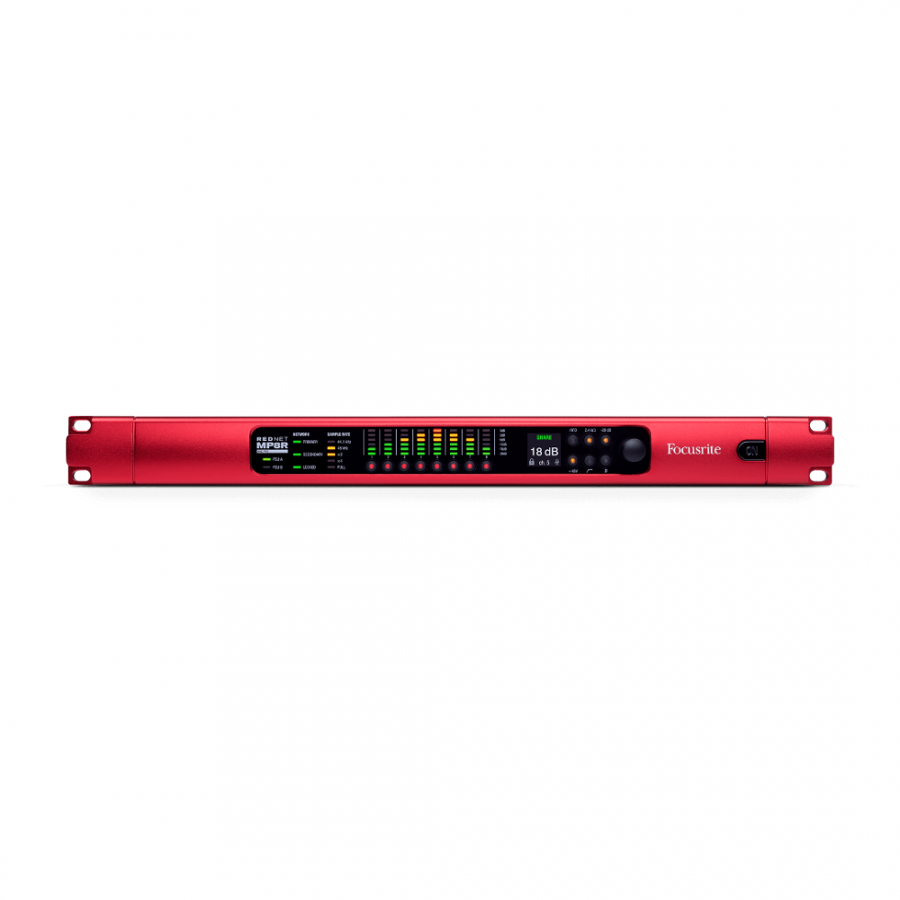 FOCUSRITE REDNET MP8R 8-CHANNEL REMOTE MIC PRE WITH REDUNDANT NETWORK