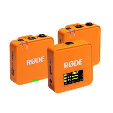 RODE Wireless GO 3RD GEN Orange Ασύρματο Μικρόφωνο Πέτου (Σετ)
