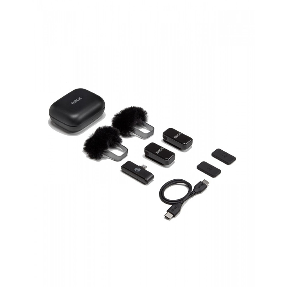 RODE Wireless MICRO Lightning Black Ασύρματο Μικρόφωνο Πέτου (Σετ)