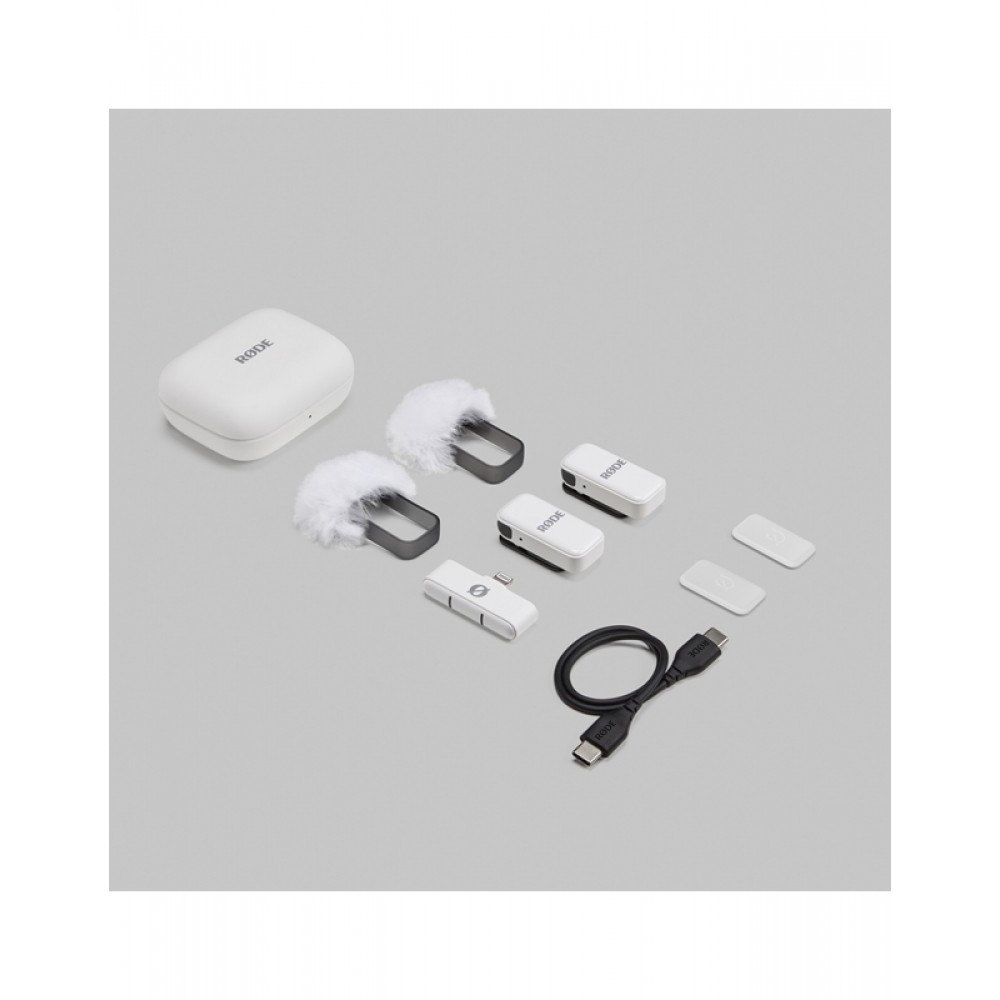 RODE Wireless MICRO Lightning White Ασύρματο Μικρόφωνο Πέτου (Σετ)