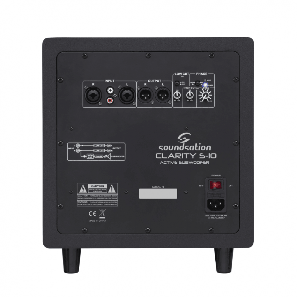 SOUNDSATION CLARITY S10 | Αυτοενισχυόμενο Subwoofer 10