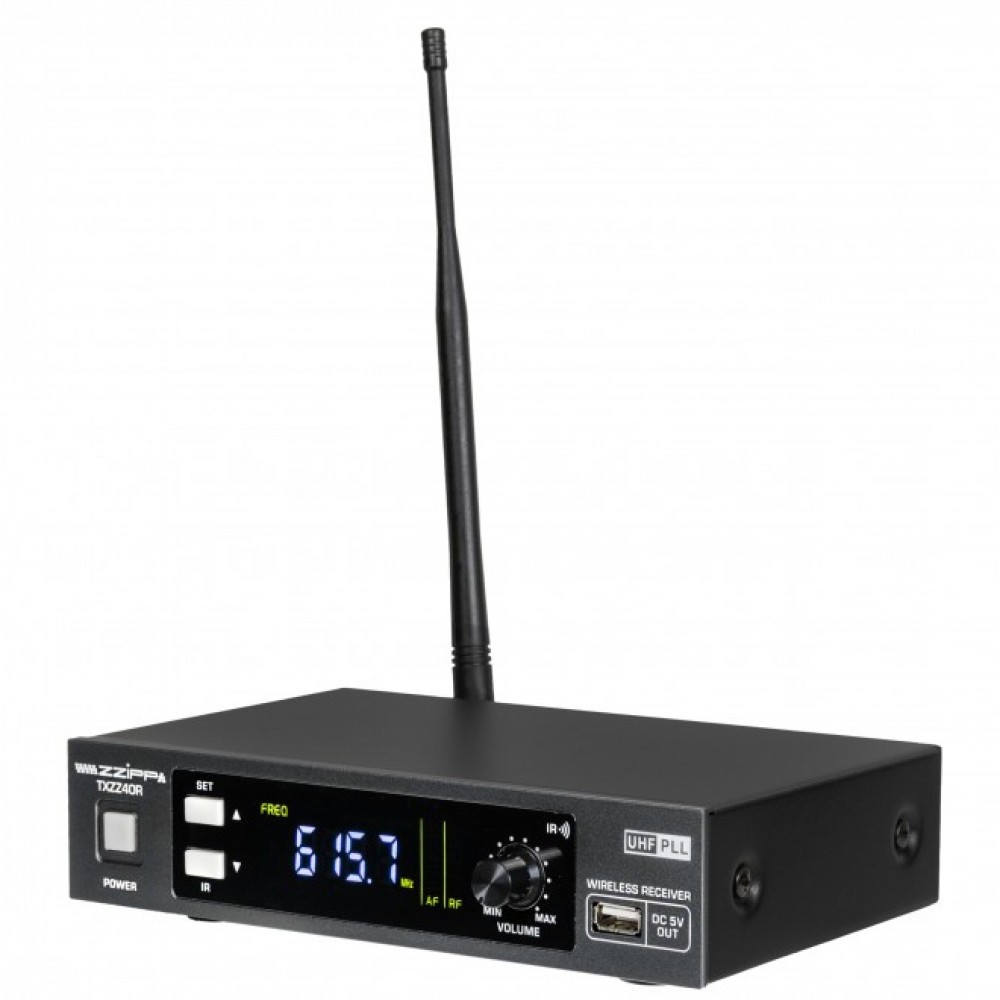 ZZiPP TXZZ400 | Σετ Μονός Δέκτης & 1x Ασύρματο Μικρόφωνο Χειρός 606-630MHz