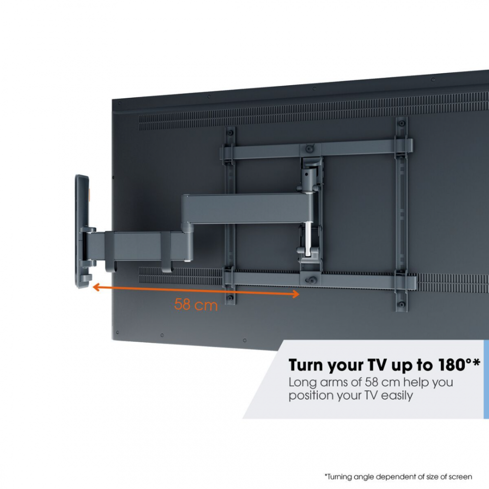 VOGELS TVM 3443 Full-Motion TV Wall Mount (black) 65"