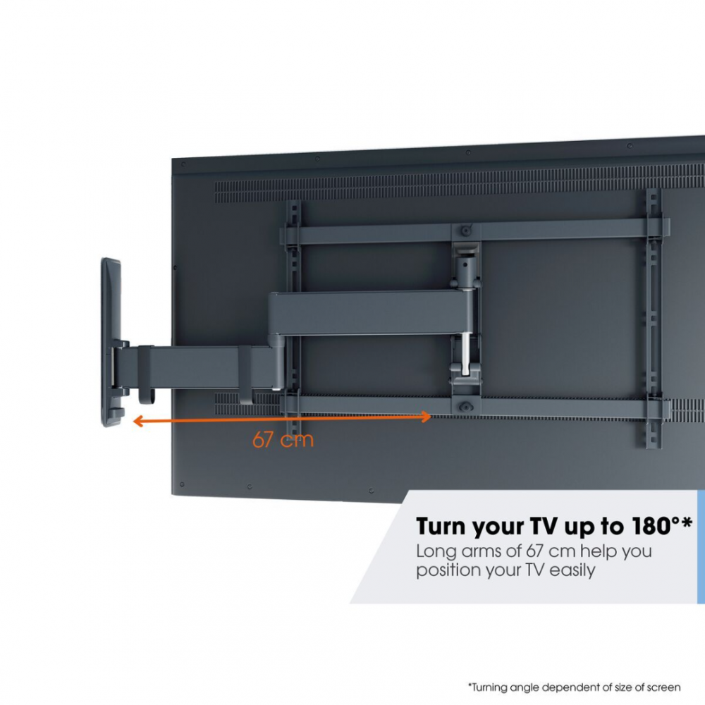 VOGELS TVM 3643 Full-Motion TV Wall Mount (black) 77"