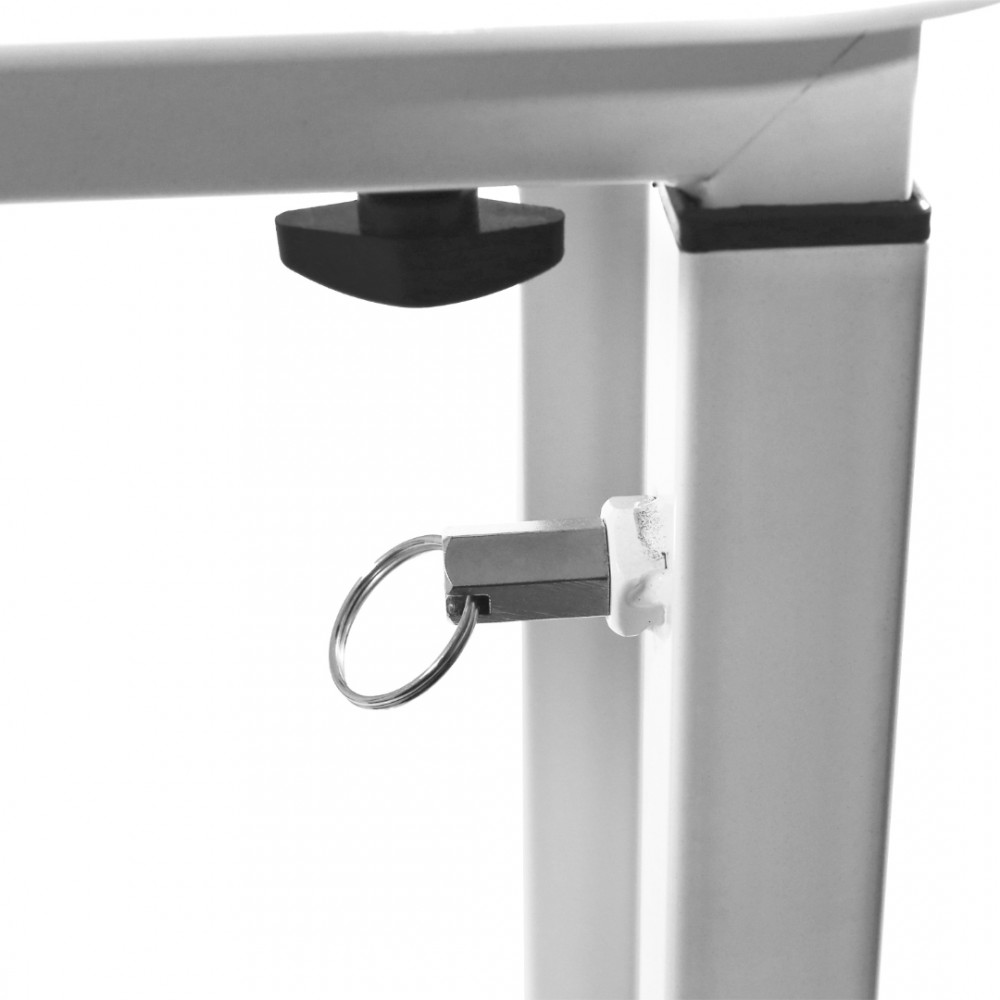 PLUGGER TOT200R WHITE | Επιδαπέδια Βάση Κεφαλής / Ηχείου με Λευκή Λύκρα, 106-195cm PLUGGER TOT200R WHITE | Επιδαπέδια Βάση Κεφαλής / Ηχείου με Λευκή Λύκρα, 106-195cm