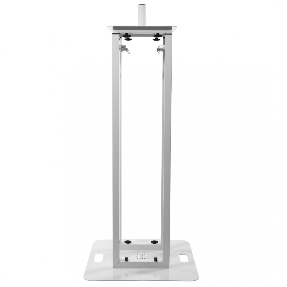 PLUGGER TOT200R WHITE | Επιδαπέδια Βάση Κεφαλής / Ηχείου με Λευκή Λύκρα, 106-195cm PLUGGER TOT200R WHITE | Επιδαπέδια Βάση Κεφαλής / Ηχείου με Λευκή Λύκρα, 106-195cm